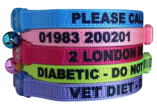 personalised soft cat collars