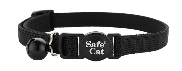 black soft cat collar