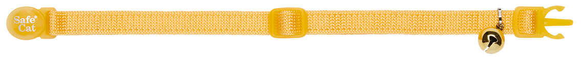 golden yellow soft cat collar