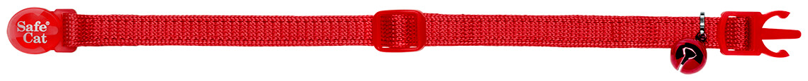 red soft cat collar