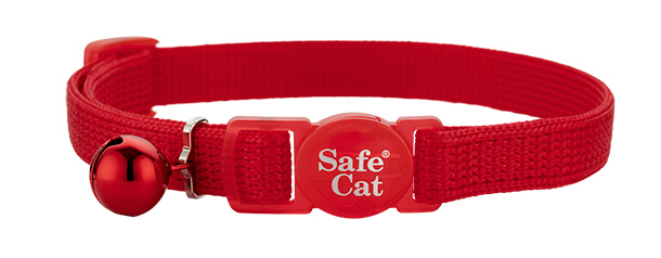 red soft cat collar