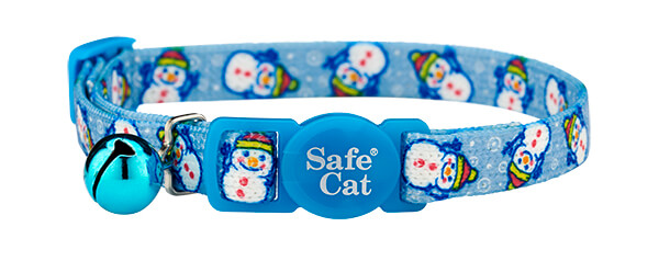 christmas cat collar - snowman christmas cat collar - snowman