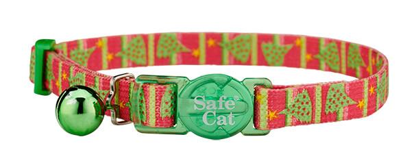 christmas cat collar - christmas tree